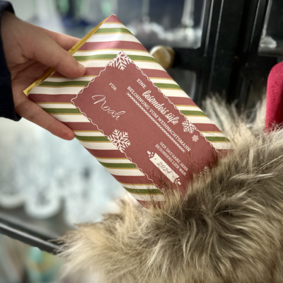Personalisierte Umschläge für Schokoladenriegel – Die besonders süße Belohnung vom Weihnachtsmann: Print-Selbst-PDF